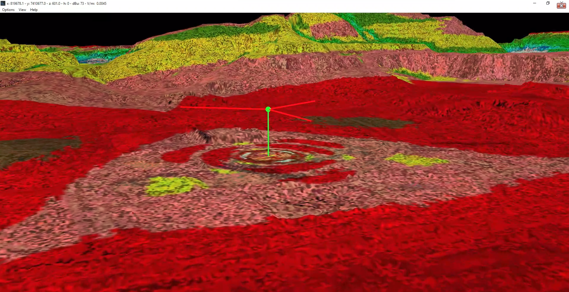 5G coverage map in 3D